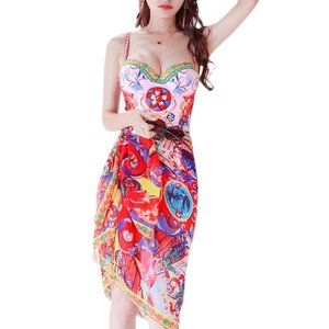 Loremar One Piece Swimsuit Push Up Padded  Bra